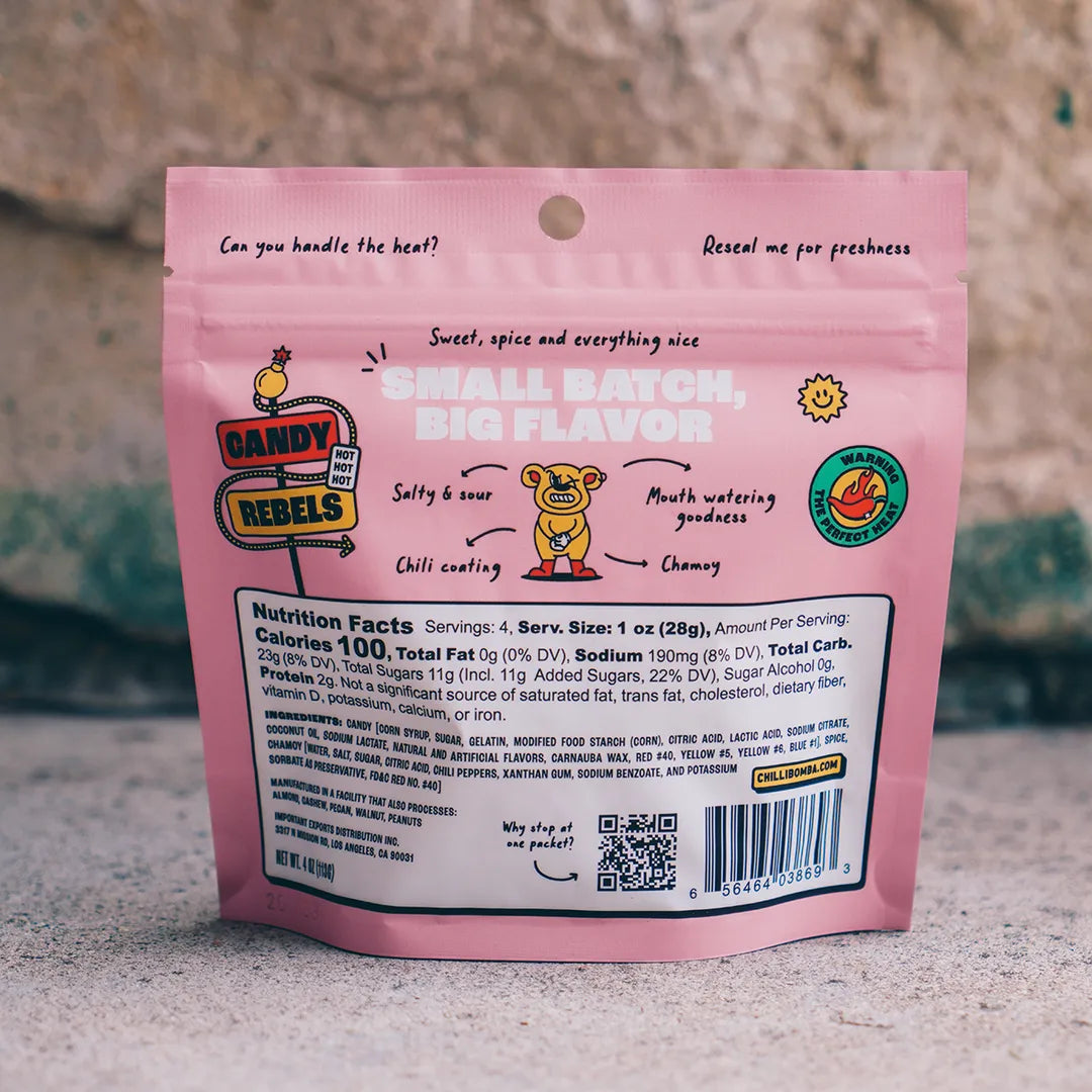 Chilli Bomba Spicy Gummy Bears 4 oz