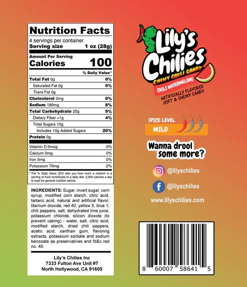 Lily's Chilies Chili Watermelons 4 oz