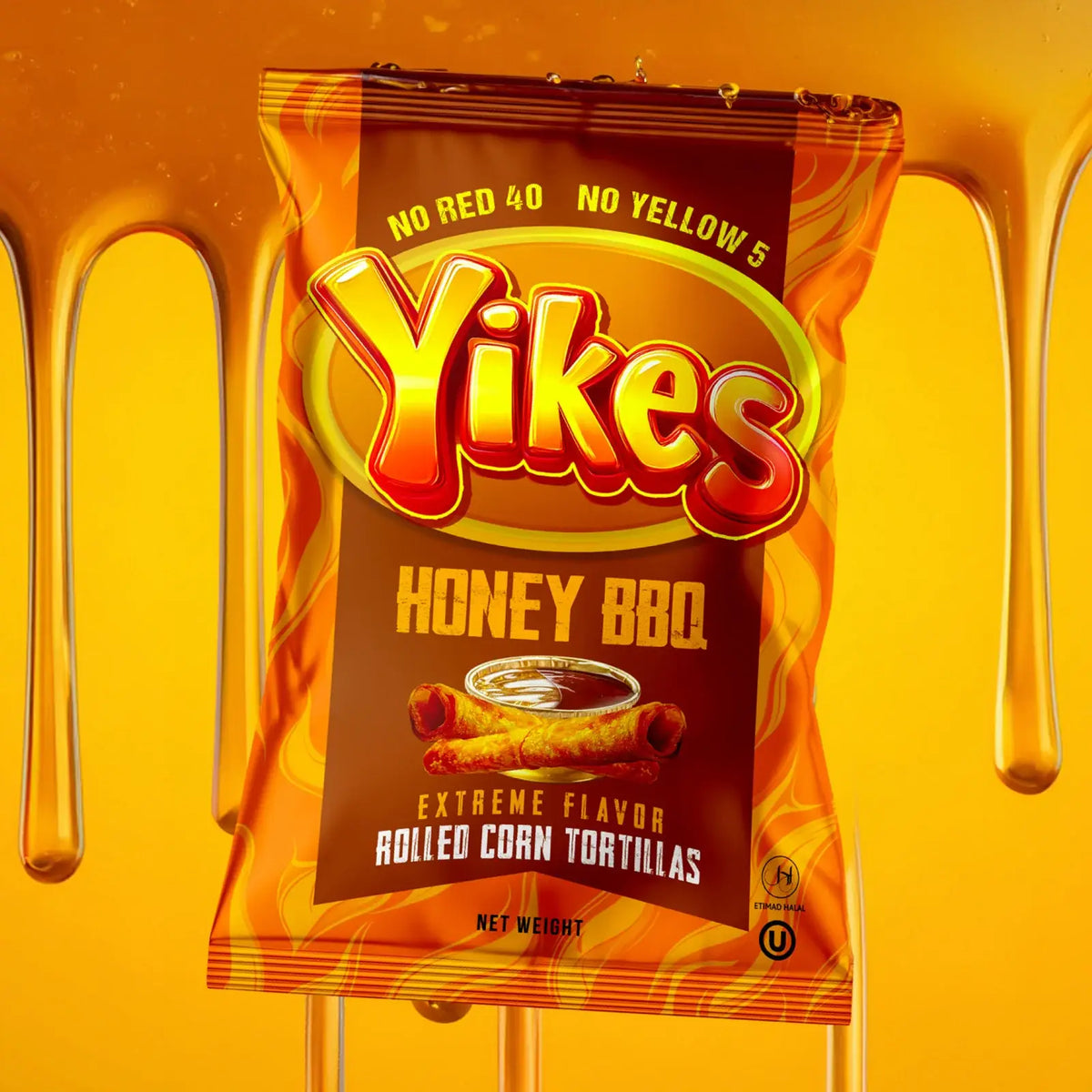 Yikes! Honey BBQ Rolled Corn Tortillas (4 oz) Bag
