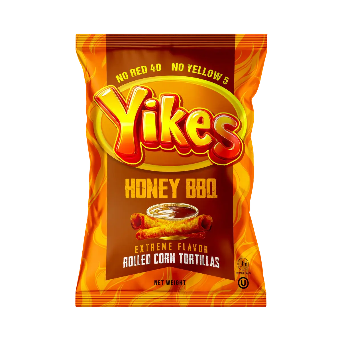 Yikes! Honey BBQ Rolled Corn Tortillas (4 oz) Bag