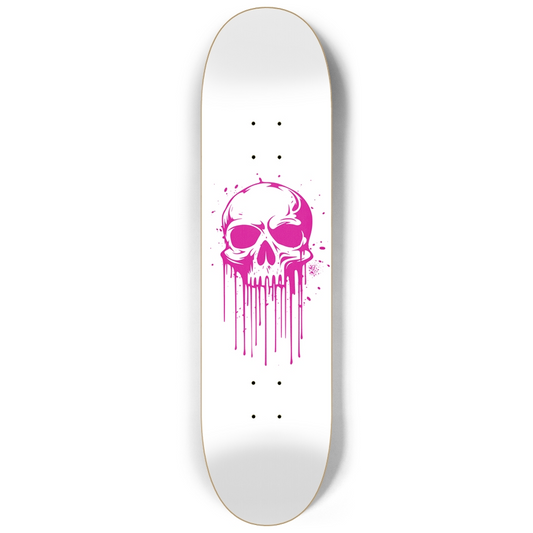 Pink Skull Drip Deck