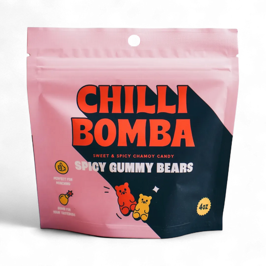 Chilli Bomba Spicy Gummy Bears 4 oz